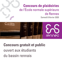 Concours de plaidoiries de l'ENS Rennes | 8 février 2020
